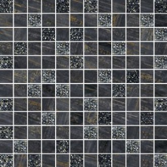 Мозаика Mosaico Lux Mix Quadretti Nero 30x30