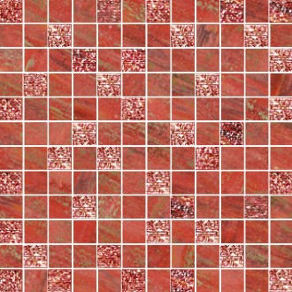Мозаика Mosaico Lux Mix Quadretti Rosso 30x30