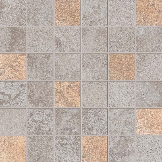 Керамогранит Мозаика PF60000264 Alpes Raw Mos.Quadr.Glam Grey 30x30