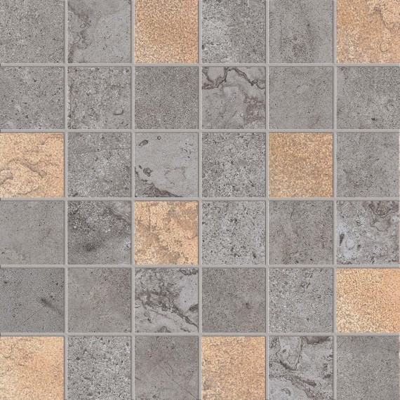 Керамогранит Мозаика PF60000265 Alpes Raw Mos.Quadr.Glam Lead 30x30