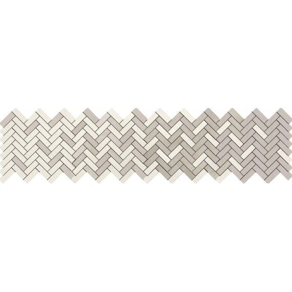 Керамическая плитка Мозаика R060 Terracruda Mosaico Degrade Calce/Luce 33.2*128.8