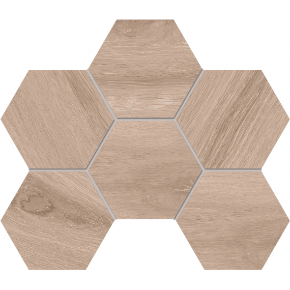 Керамогранит Мозаика SI01 Selection Hexagon неполированная 25x28.5x1.0