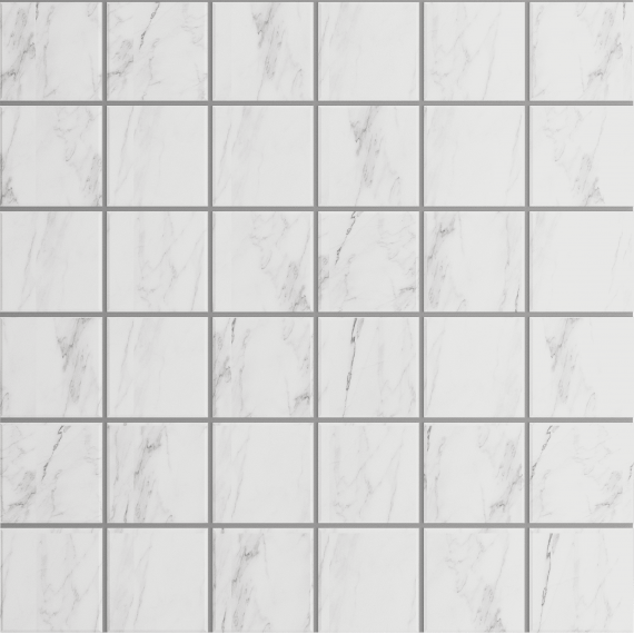 Керамогранит Мозаика SM01 Supreme Platinum Неполированная/Полированная (5x5) 30x30x1.0