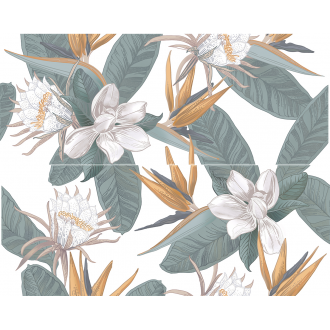 Панно Calacatta Ivori Strelitzia 50,5*40,2