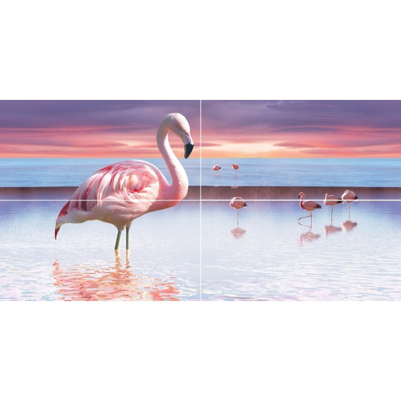 Керамическая плитка Панно Flamingo 50x100