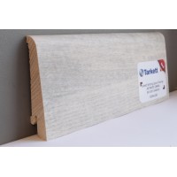 Плинтус Шпонированный White Canvas 20х80