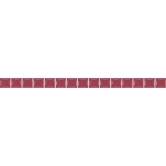 Плитка Бордюр Stripes бусинка бордовый 1,3х20