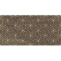 Плитка Декор Crystal Fractal коричневый 30х60