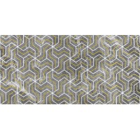 Плитка Декор Crystal Fractal серый 30х60
