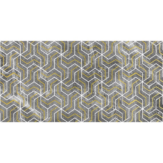 Плитка Декор Crystal Fractal серый 30х60