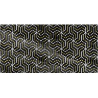 Плитка Декор Crystal Fractal чёрный 30х60