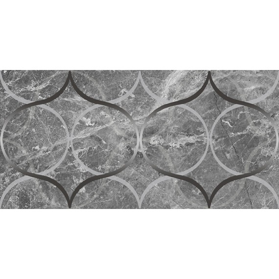 Плитка Декор Crystal Resonanse серый 30х60