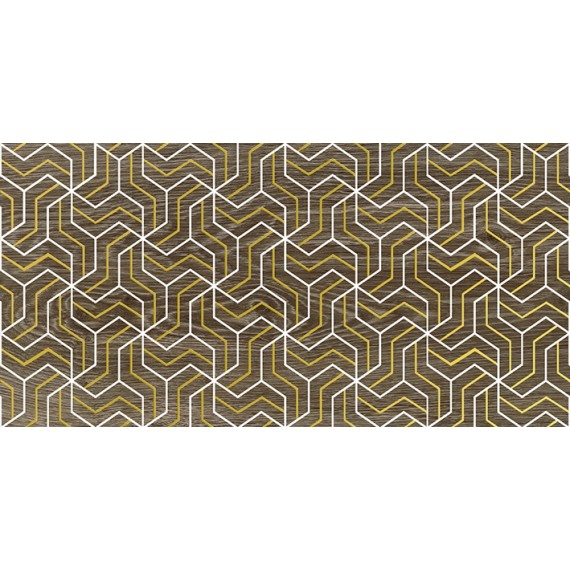 Плитка Декор Genesis Fractal коричневый 30х60