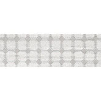 Плитка Декор Glossy серый 20х60