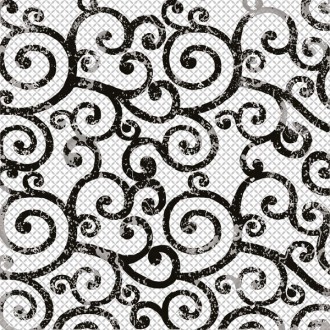 Плитка Декор Maiolica Black 20х20 mix