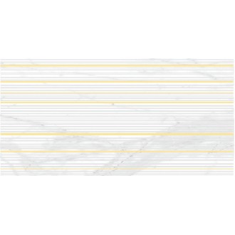 Декор Olimpus Race белый 25х50