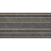 Декор Olimpus Race чёрный 25х50
