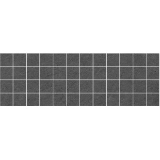 Плитка Декор Story мозаичный чёрный 20х60
