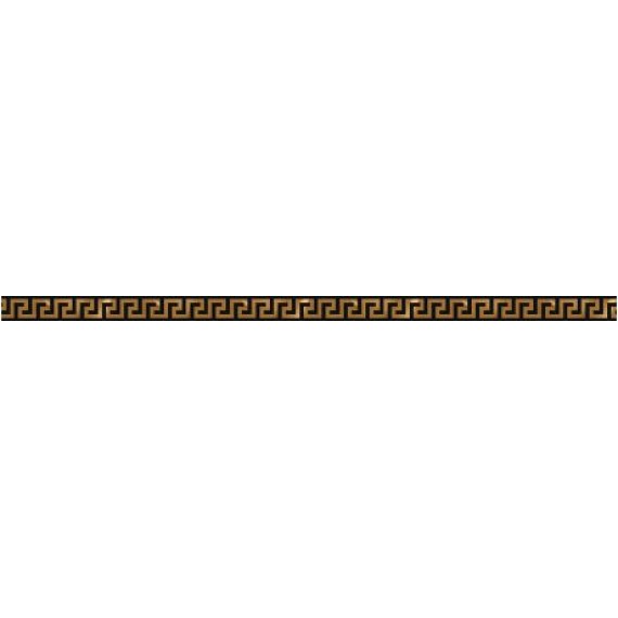 Керамогранит Плитка 0265062 LIST.GRECA BLACK 2,5x 60