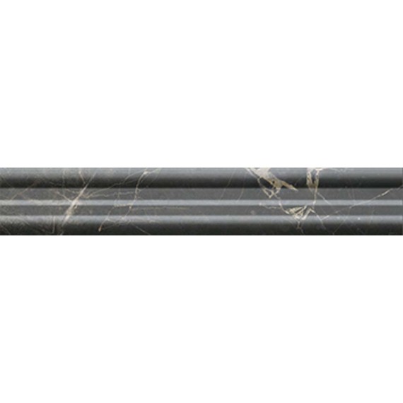 Керамогранит Плитка 1050MR90 Бордюр Marmochic золотистый графит 5x29.5