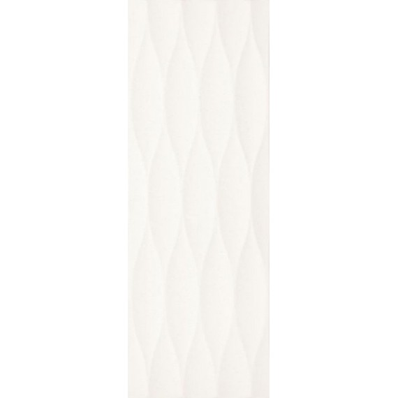 Керамическая плитка Плитка 1371GR05 Декор Flowmotion белый 25*70