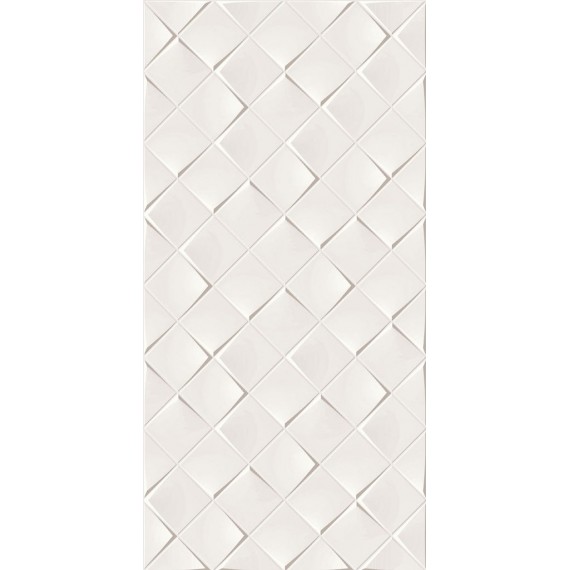 Керамогранит Плитка 1588BL00 Декор Monochrome Magic белый матовый 30*60