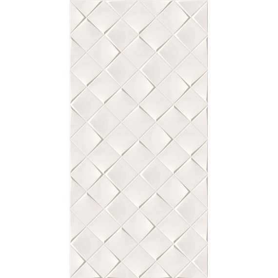 Керамогранит Плитка 1588BL01 Декор Monochrome Magic белый глянцевый 30*60