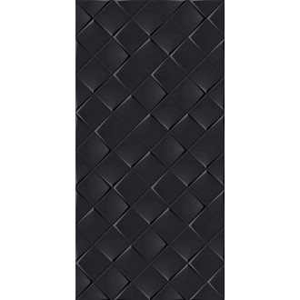 Плитка 1588BL90 Декор Monochrome Magic черный матовый 30*60