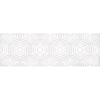 Плитка 1664-0183 Парижанка декор Геометрия белый 20х60