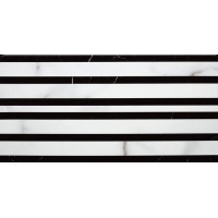 Плитка 1772ML07 Бордюр New Tradition черно-белый 15*30