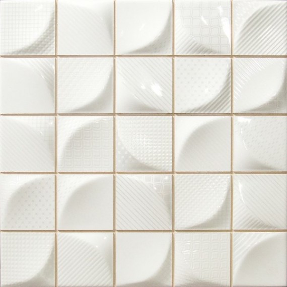 Керамическая плитка 187475 3D White 25x25