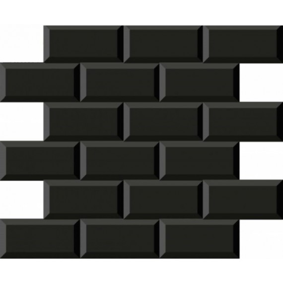Керамогранит Плитка 187843 Mosaico Minimetro Negro 29,1x29,6
