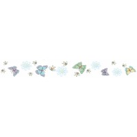 Плитка 260003 АККОРД Бордюр Ясли (бабочки) 6.5*45