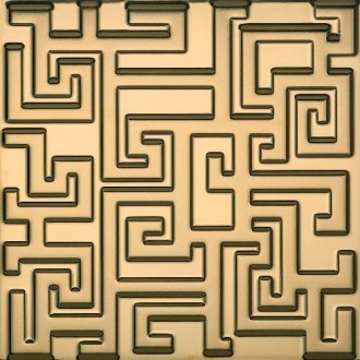 Плитка 261291 GREEK 3D PVD ORO 40х40