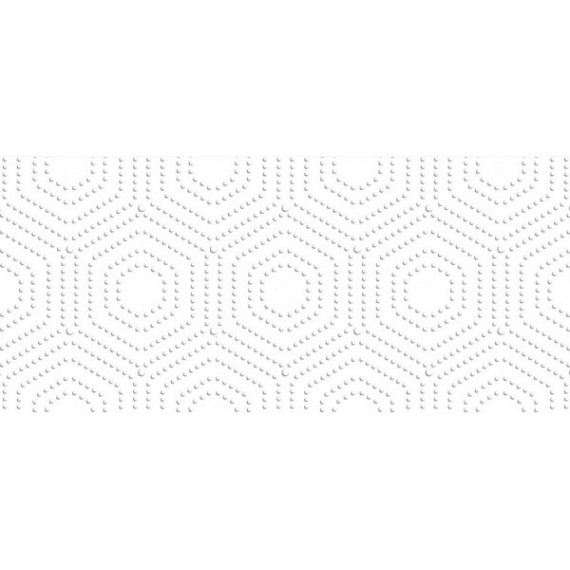 Плитка 330001 АККОРД Декор белый 20x45