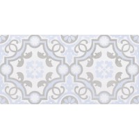Плитка 34017 Depo узор голубой 25х50