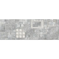 Плитка 586772001 Commesso Декор Grigio Geometria 25,1х70,9