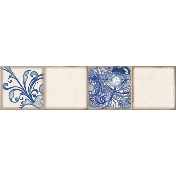Плитка 586832003 Faenza Cobalt Ornament Frise 1 15.6x63