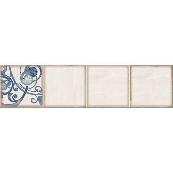 Плитка 586832004 Faenza Cobalt Ornament Frise 2 15.6x63