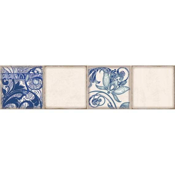 Плитка 586832005 Faenza Cobalt Ornament Frise 3 15.6x63