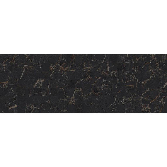 Керамическая плитка 60052 Royal чёрная мозаика 20х60