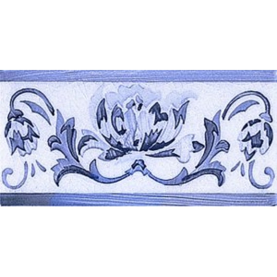 Керамическая плитка ADMO3033 Cenefa Benidoleig PB Azul 7,5х15