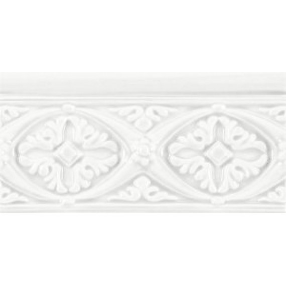 Керамическая плитка ADMO4002 Relieve Bizantino C/C Blanco 7,5х15