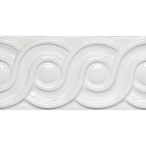 Керамическая плитка ADMO4078 Relieve Clasico C/C Blanco 7,5х15