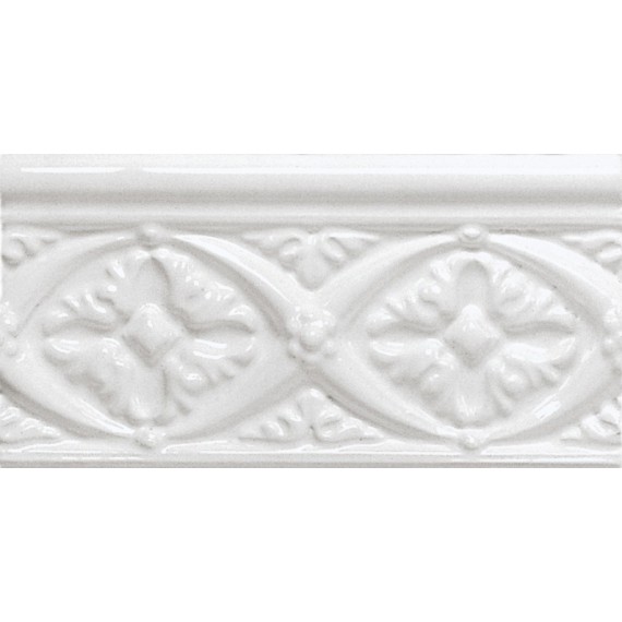 Керамическая плитка ADNE4002 Relieve Bizantino Blanco Z 7.5X15