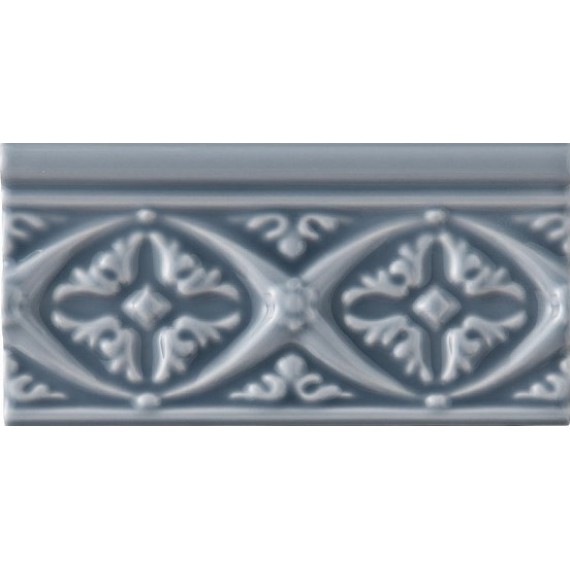 Керамическая плитка ADNE4142 Relieve Bizantino Storm Blue 7,5x15