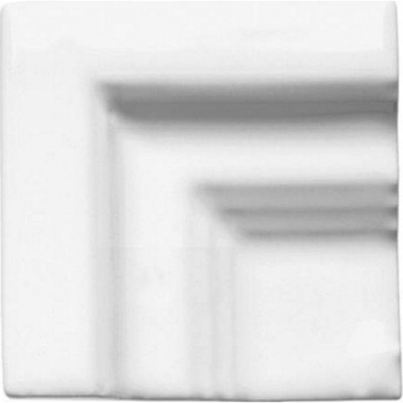 Керамическая плитка ADNE5474 Angulo Marco Cornisa Clasica Blanco Z 5х5