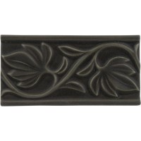 Плитка ADNT5029 RELIEVE MANUAL HOJAS CHARCOAL 7.5x15