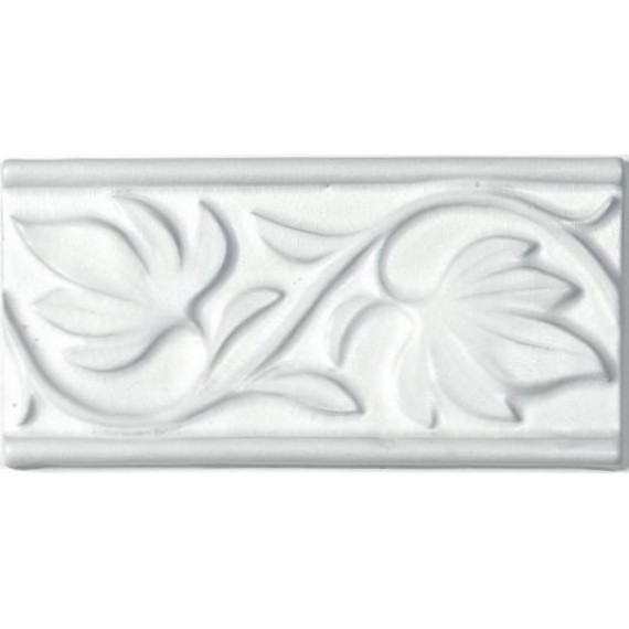Керамическая плитка ADNT5032 RELIEVE MANUAL HOJAS SNOW 7.5x15