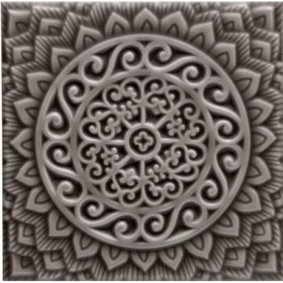 Керамическая плитка ADST4078 RELIEVE MANDALA UNIVERSE TIMBERLINE 14,8x14,8